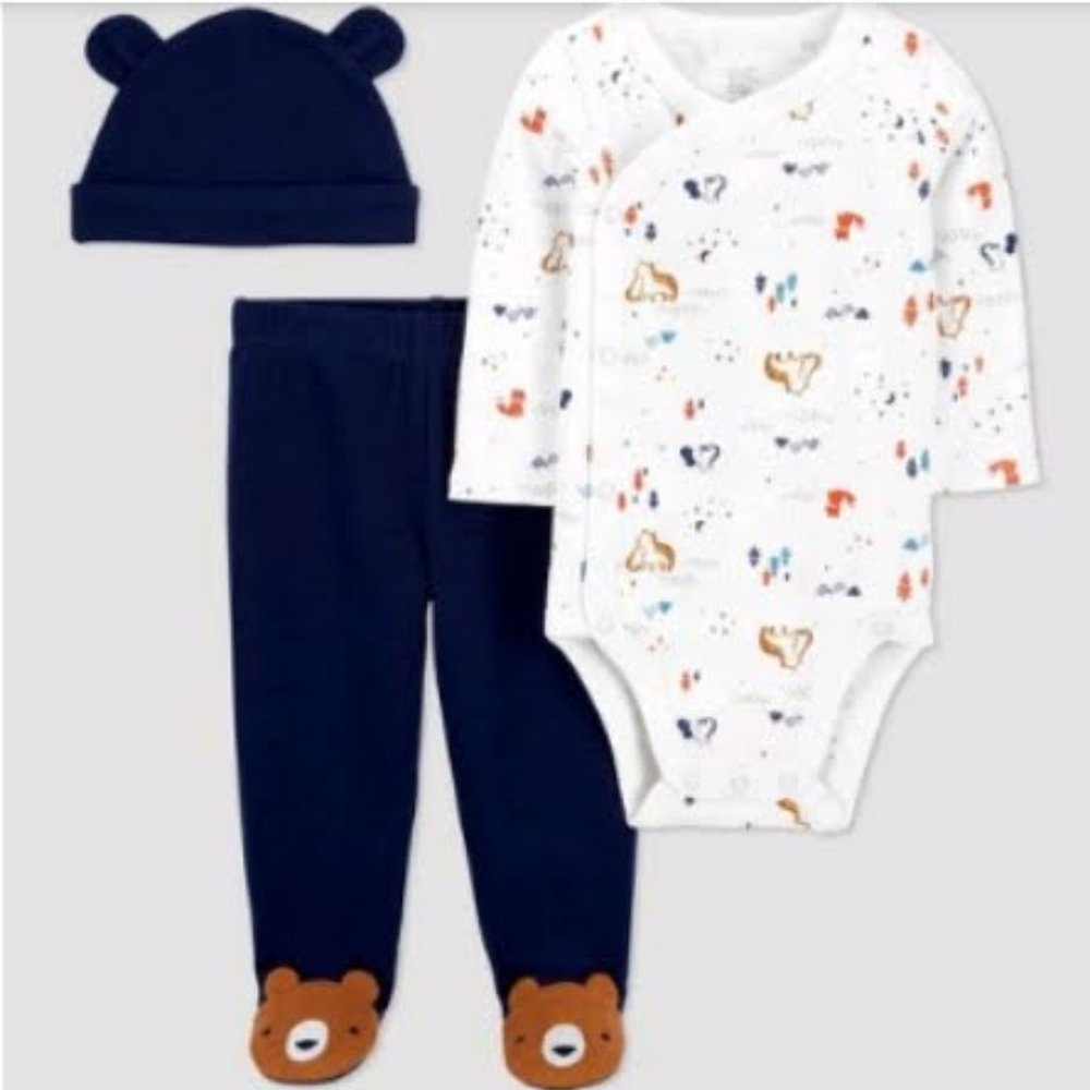Preemie Baby Top/Bottom Set- 3PCS